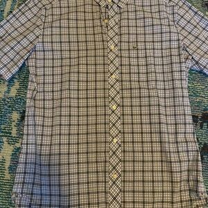 Lacoste Men's Casual Blue Checkered Shirt